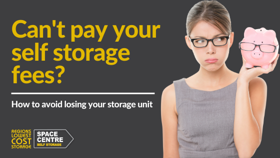 Self Storage Fees Space Centre, How Much Does Long Term Storage Cost