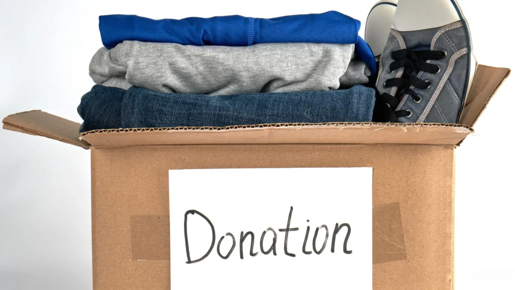 Donating items is a great way to save make space in self storage units.