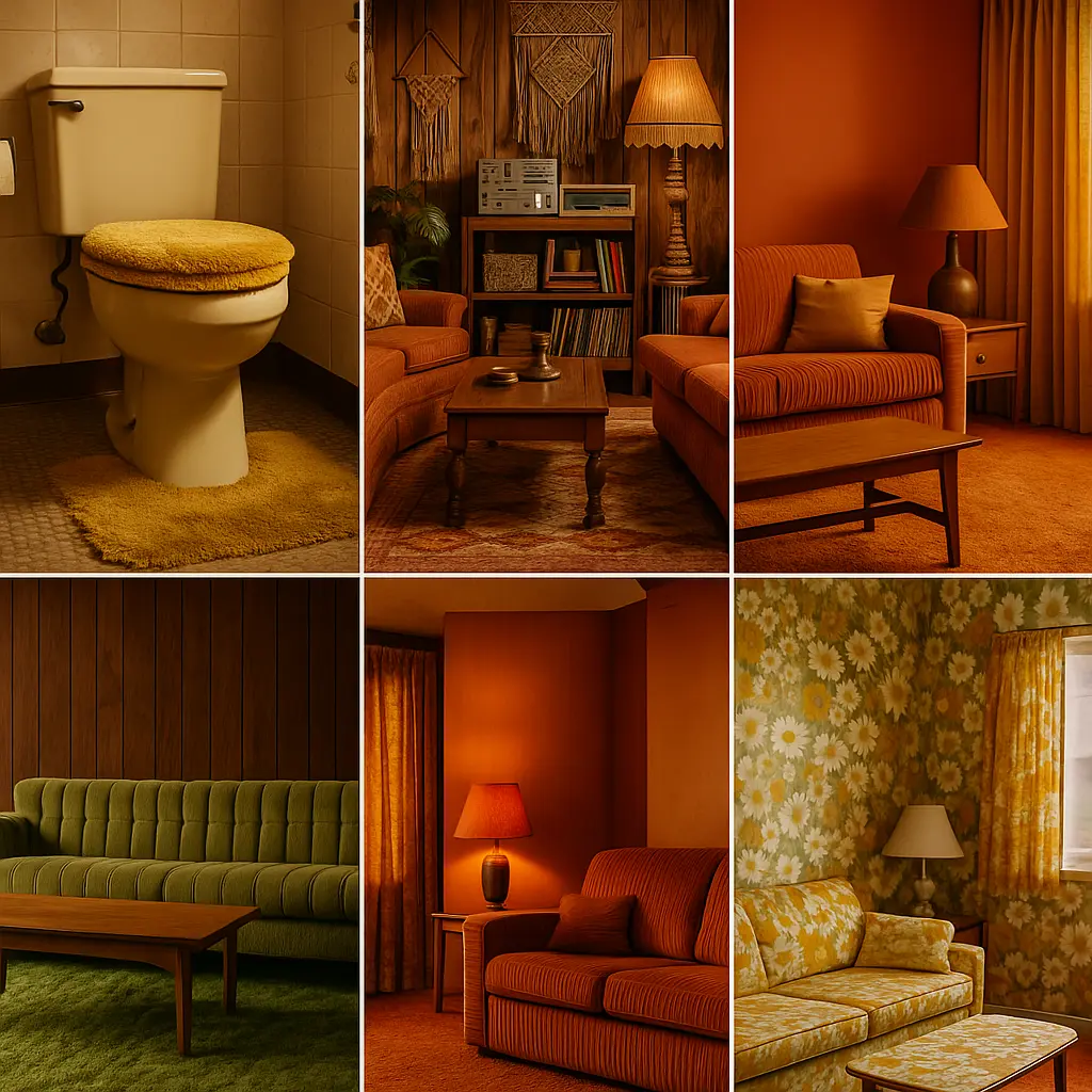 Outdated 70s interior